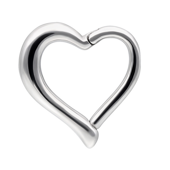PIERCING WITH Plain Heart Daith Ring